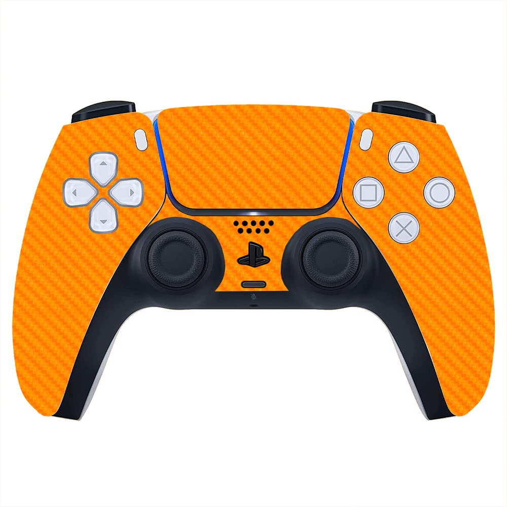 GADGETSWRAP Premium Material Skin Sticker Decal Compatible with PS5 Controller - Orange Carbon (B0B1HP3FPV) Amazon Price History, Amazon Price Tracker