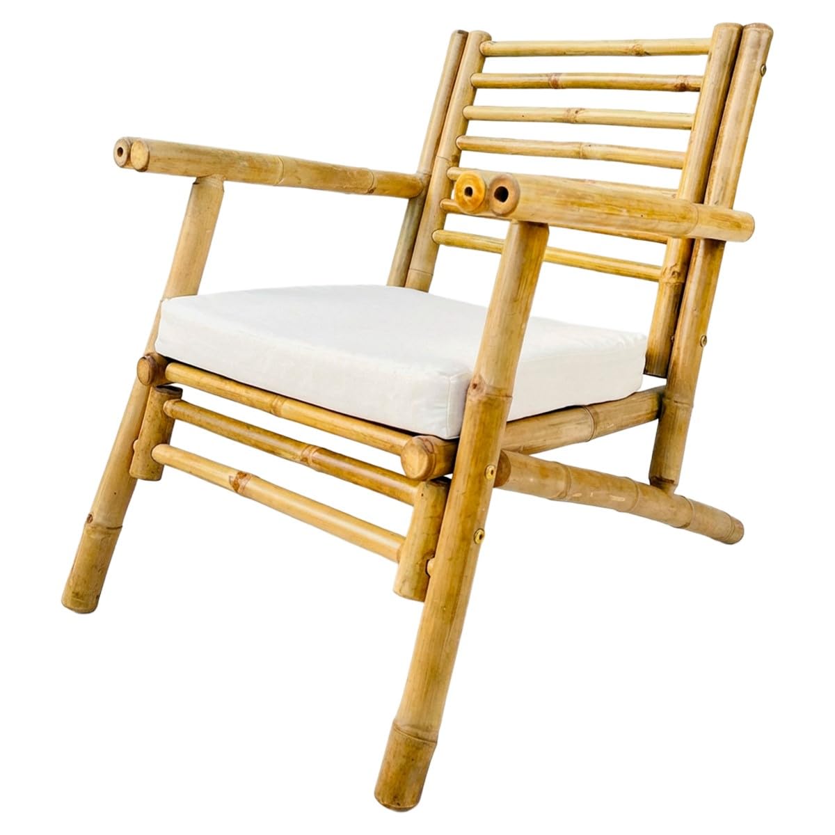 Silla de Comedor Moderna de Bambu - Mueble Auxiliar Elegante y Funcional para tu Hogar