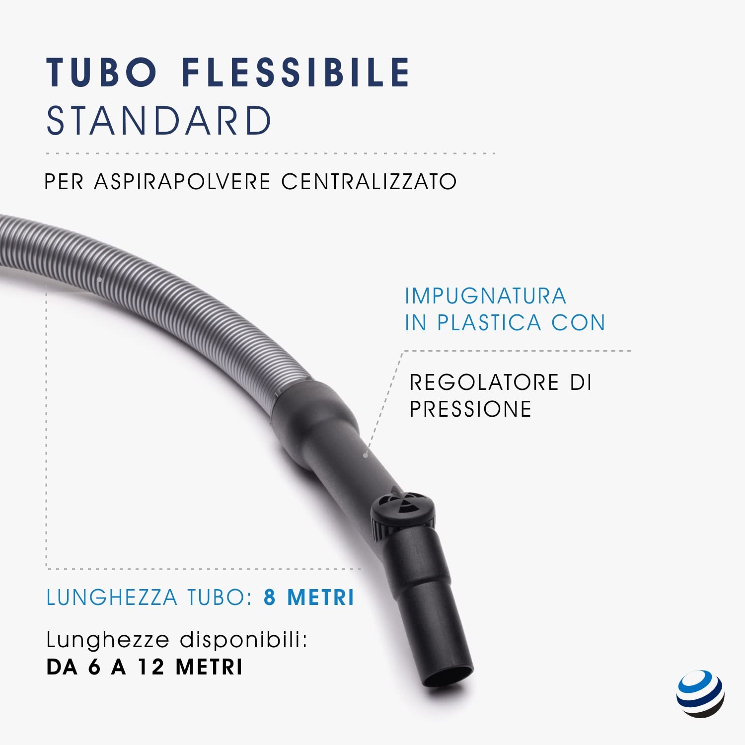 Tubo Flessibile Folletto VK150 VK200 VK220S - Compatibile Con Spazzola Turbo Per Divani E Materassi