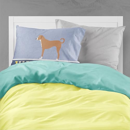 Miniatura 4 de Caroline's Treasures BB8339PILLOWCASE Perro de Presa Canario - Funda de almohada estándar, color azul, ligera, súper suave, fácil de cuidar,