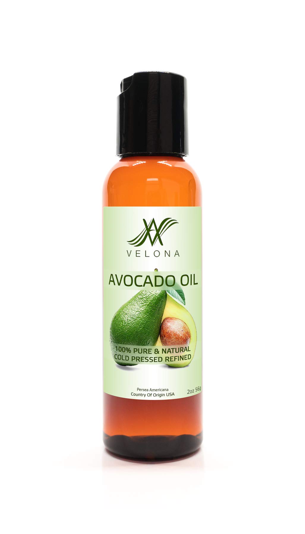 velona 100% Organic Avocado Oil | All Natural Extra Virgin MOISTURIZER for Hair, Body and Skin Care | Refined, Cold Pressed | Size: 2 oz