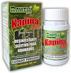 Kapina Plus 60ml Tiririca 100% Folhas Largas Grama Esmeralda