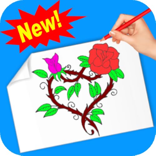 Rose coloring book for adults free no wifi