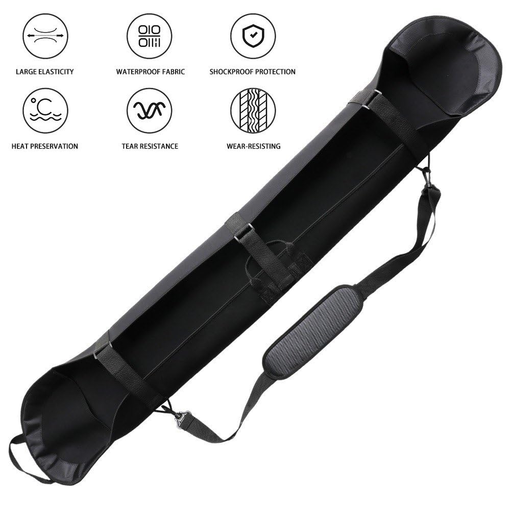 Funda Ajustable para Snowboard con Correas para Los Hombros, Protección para Snowboard, Funda con Encuadernación Abierta, Bolsa para Snowboard para Viajes