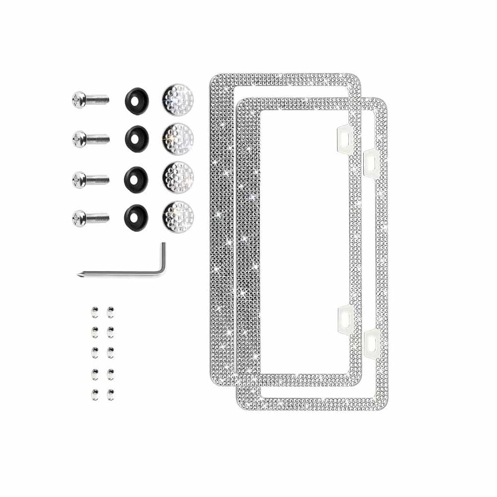 License Plate Frame Covers 2 Pack XCVB0090