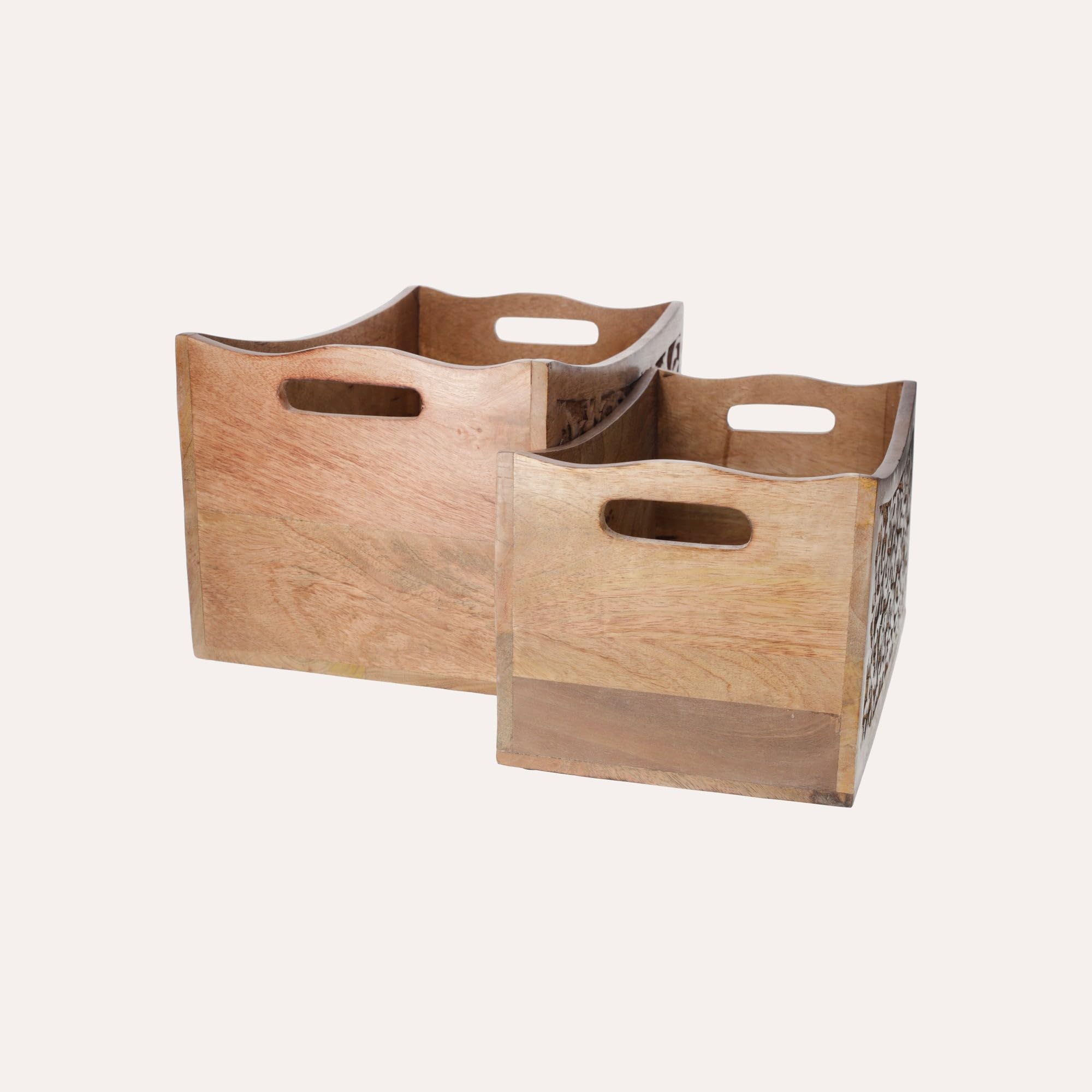 Keyhomestore | Porta Riviste in Legno Indiano