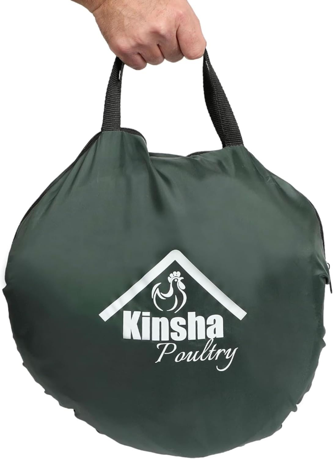 Kinsha Portable Chicken Coop Chicken with a New Upgraded Detachable Bottom Cover for Small Animals Foldable Outdoor Indoor Enclosure Chicken Pen- and Complete with a Feeder Bowl and Storage Bag