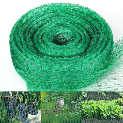 Filet Anti Oiseaux 4 x 6 M, Filet de Protection Anti-Oiseaux, Filet Protection Oiseaux Anti Pigeon, Filet Jardin Potager pour Protéger Fruits Fleurs Arbres...