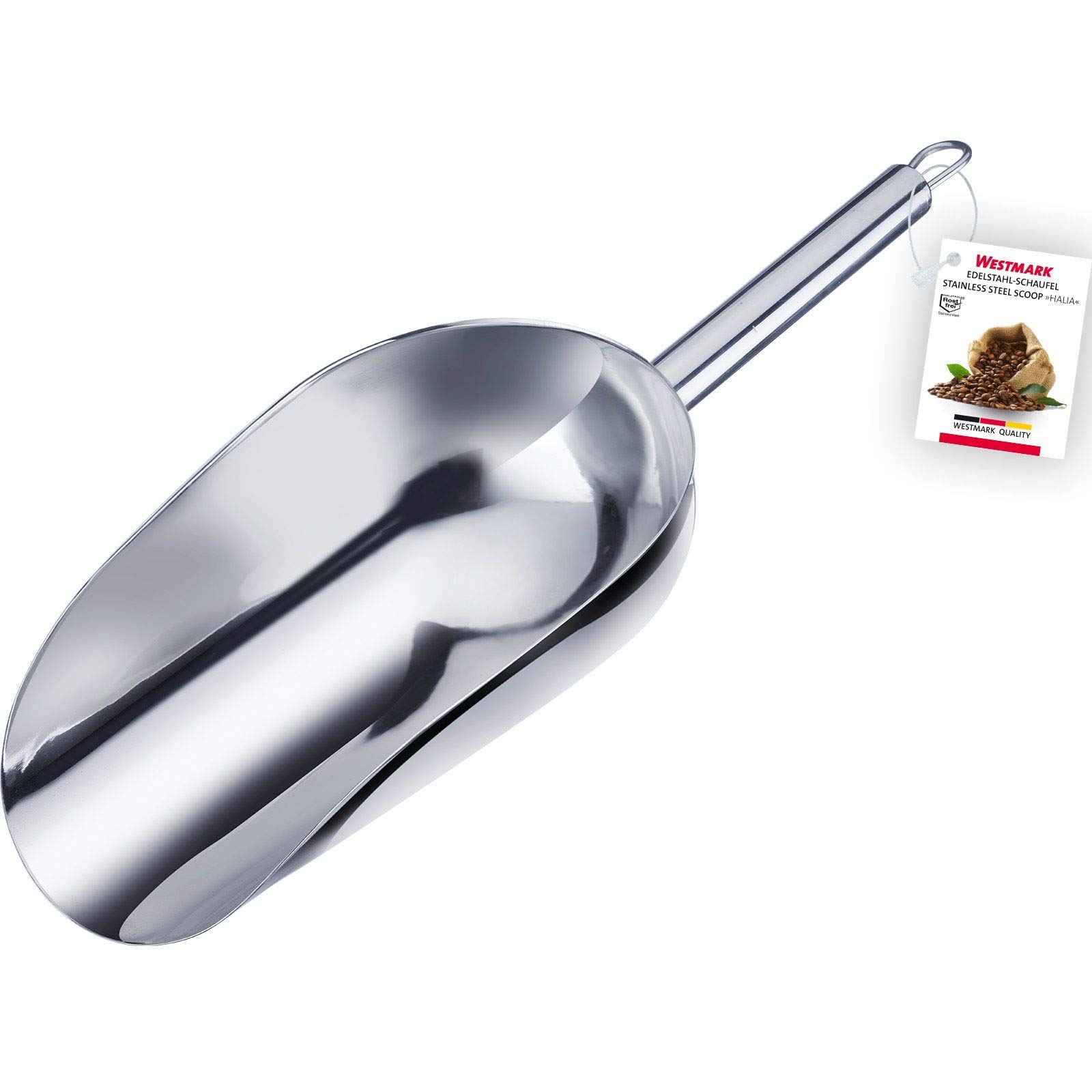 Westmark Paletta per pesare/riempire, Capacità: 500 ml (ca. 800 g di farina), Acciaio inox, Halia, Argento, 91072270