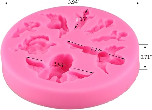 Miniatura 4 de Mujiang Angel Baby Fondant Molde de silicona para decoración de pasteles Herramientas de arcilla de polímero de chocolate Moldes Decoración de pastel