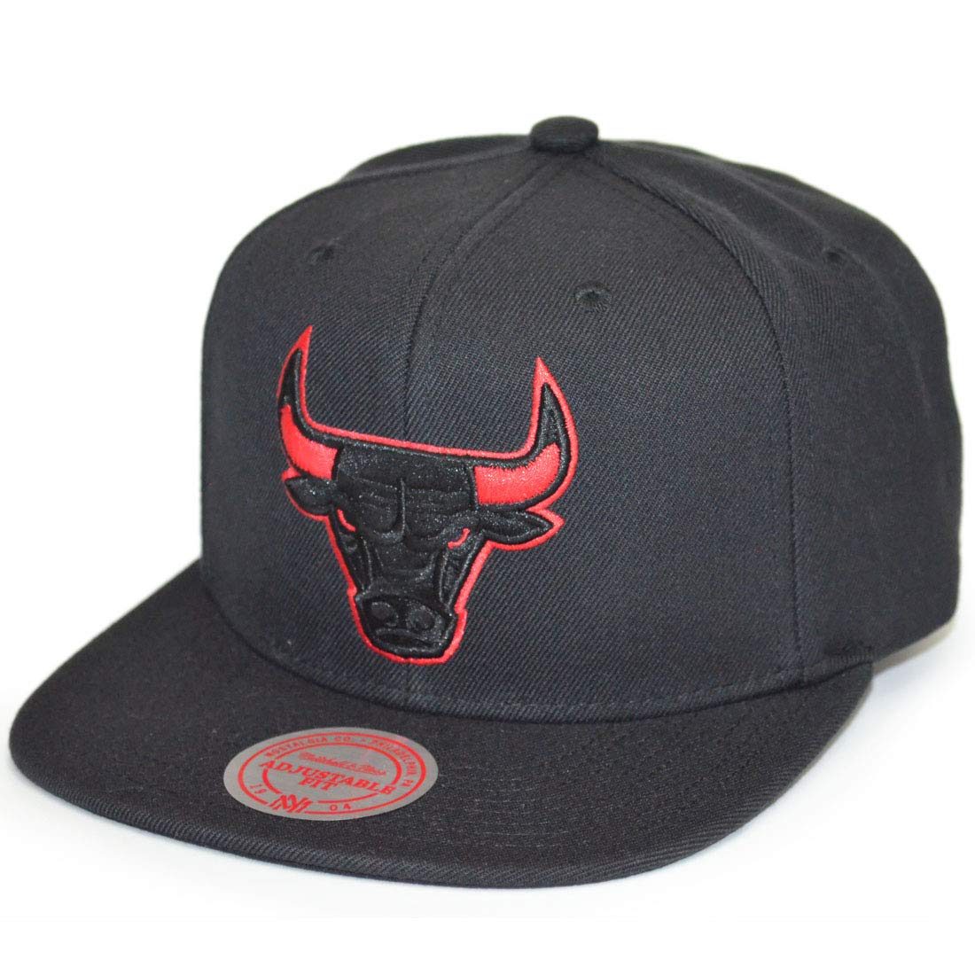 Mitchell & Ness Men Snapback Caps Solid Teams Siren Chicago Bulls Black one Size