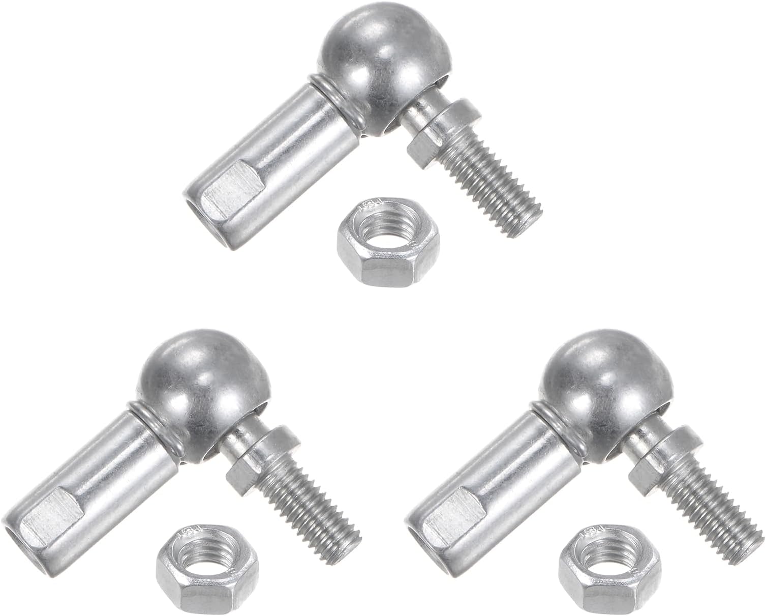 3 Pcs CS8 Angle Ball Joint - [M5 Left Hand Thread] A3 Steel Ball Socket Universal Joints for Automotive, Hinged Door
