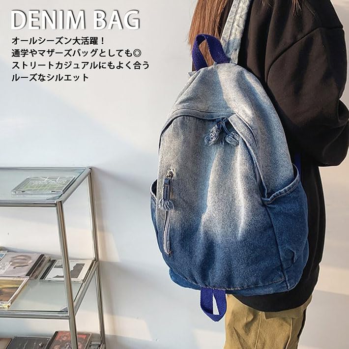 Amazon.co.jp: [LTG] リュック メンズ レディース デニム 軽量