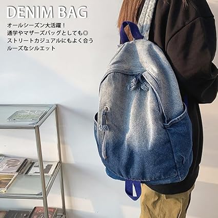 Amazon.co.jp: [LTG] リュック メンズ レディース デニム 軽量