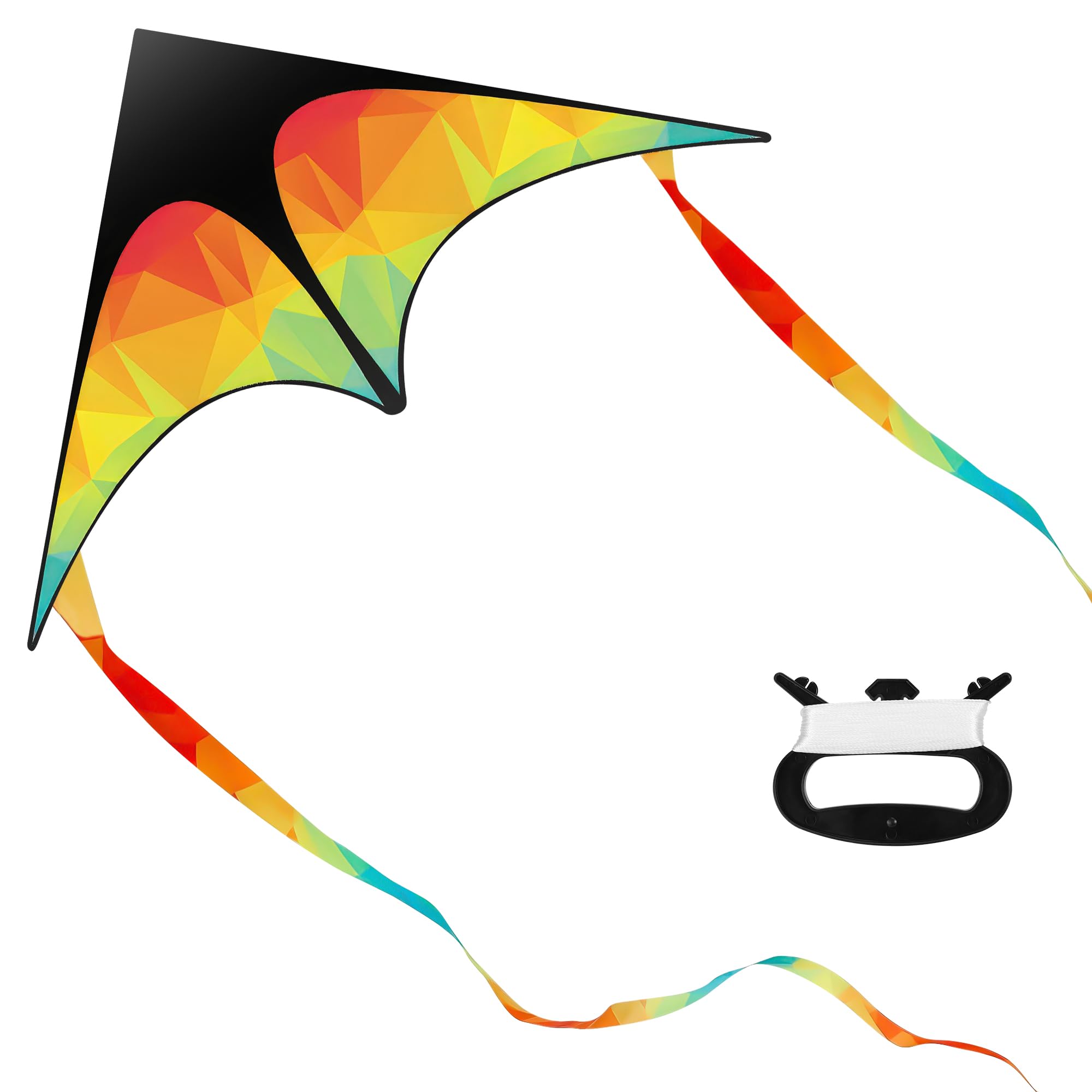 Zocipro Large Delta Kids Kite, 125x65cm Kite for Children with 50m String, Easy to Fly Childrens Kites, Outdoor Beach Toys & Kites & Flying Toys for kids ages 4-8