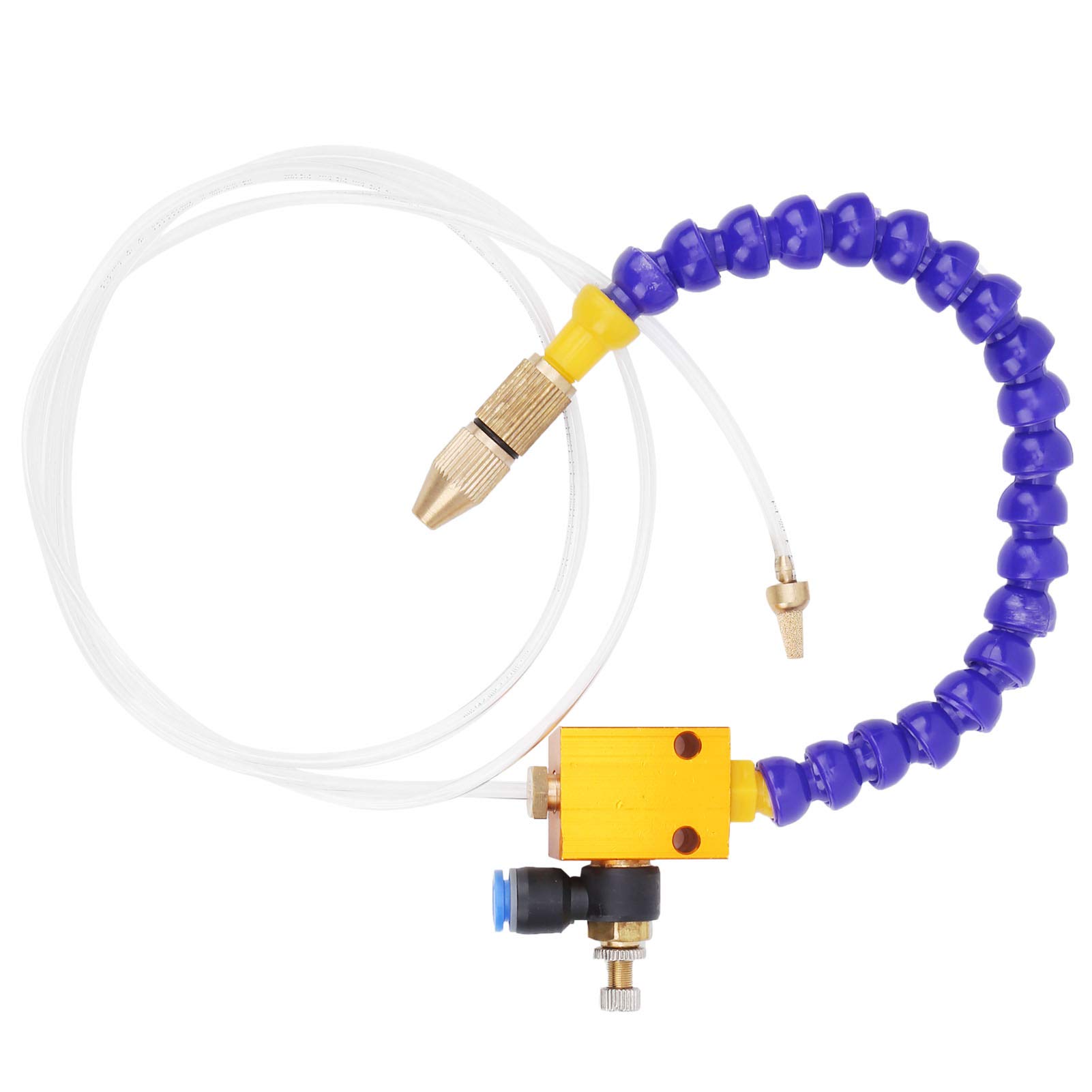 Mist Coolant Lubrication Spray System Blow Away Gas Chips, Improve Cutting Speed, 8mm Air Pipe Sprayer for CNC Lathe Milling Reduce Cost