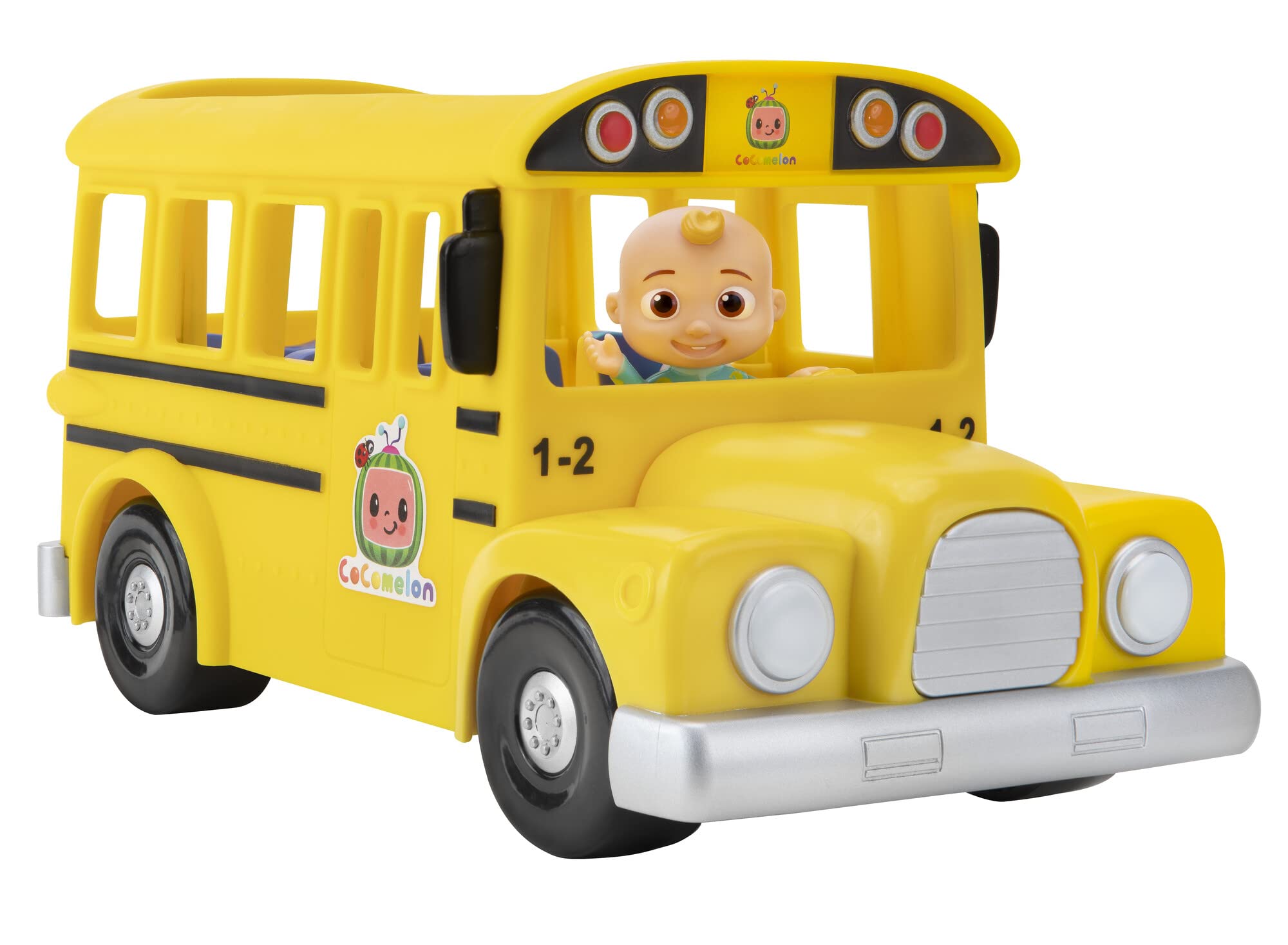 CoComelon CMW0137 Mitsing-Bus mit Musik und JJ Spielfigur, offizielle deutsche Sprachversion, für Kinder ab 2 Jahren, Gelbe
