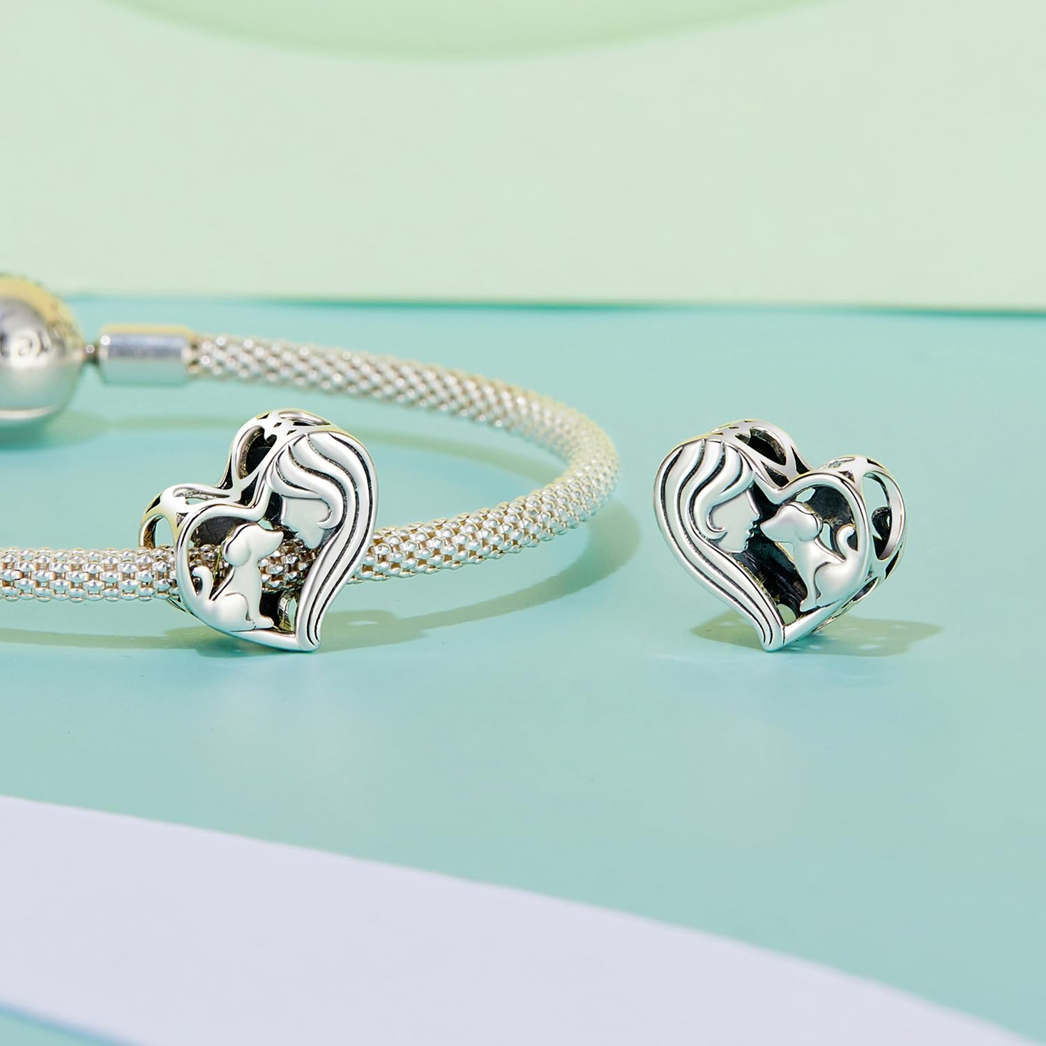 Abalorio para pulsera Pandora Charms para mujer, 4.5-5mm