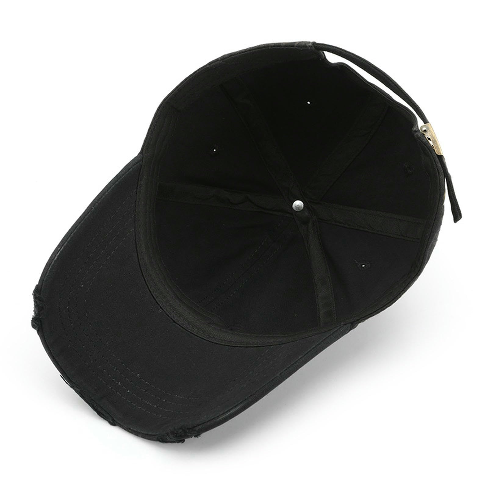Czapka z daszkiem czapka retro, sprana bawełna unisex postarzana