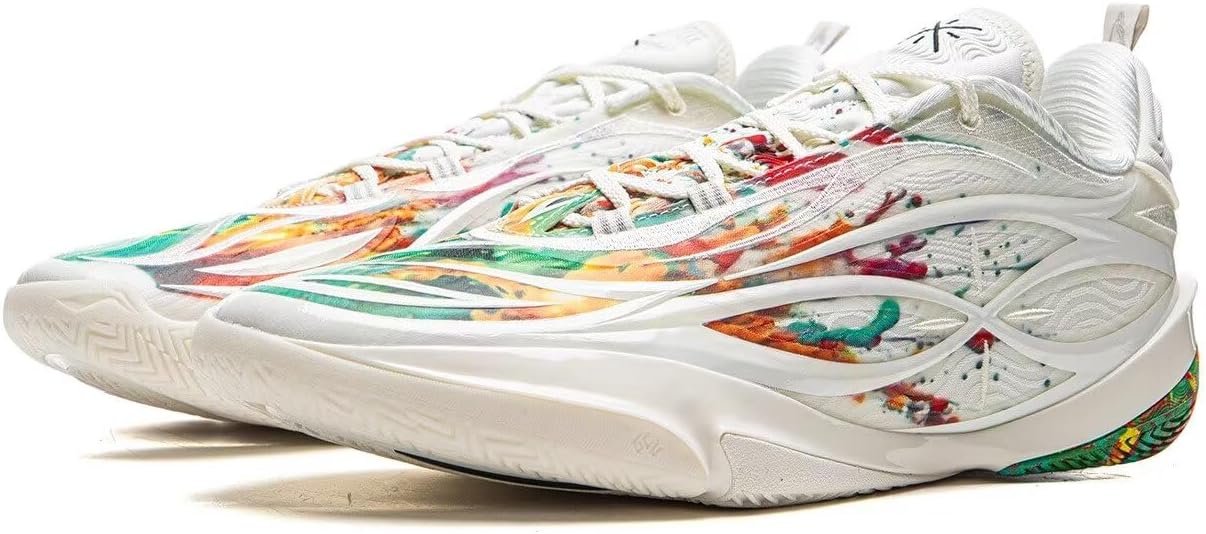 LI-NING Wade 808 5 Ultra V2 Men's Professional Basketball Shoes Lightweight High-Resilience Sneakers Blanc De Blanc US 13
