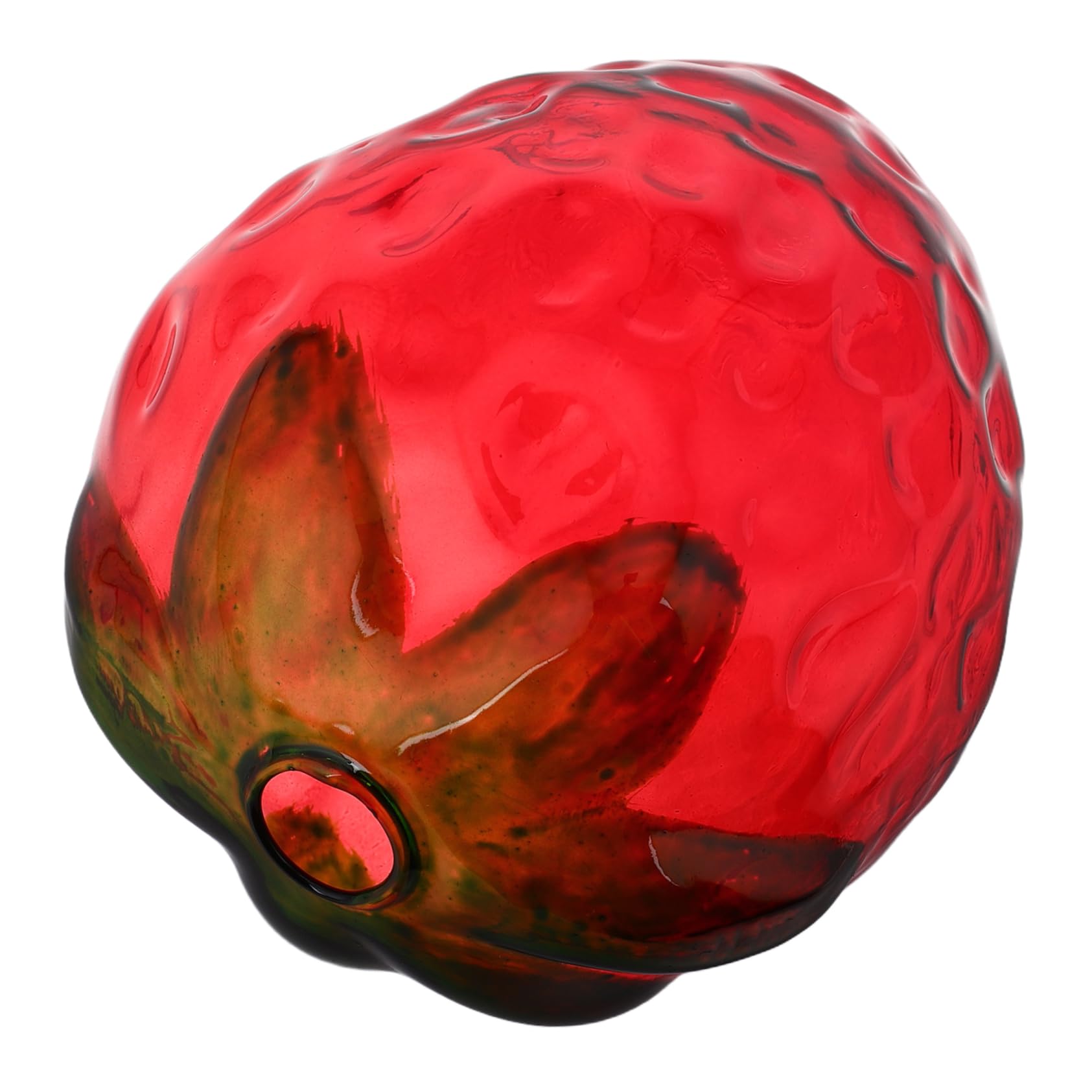 HAKIDZEL Strawberry Shaped Glass Mug Cute Drinkware for for Juice and Cocktails Charming Design for Beach Outings and