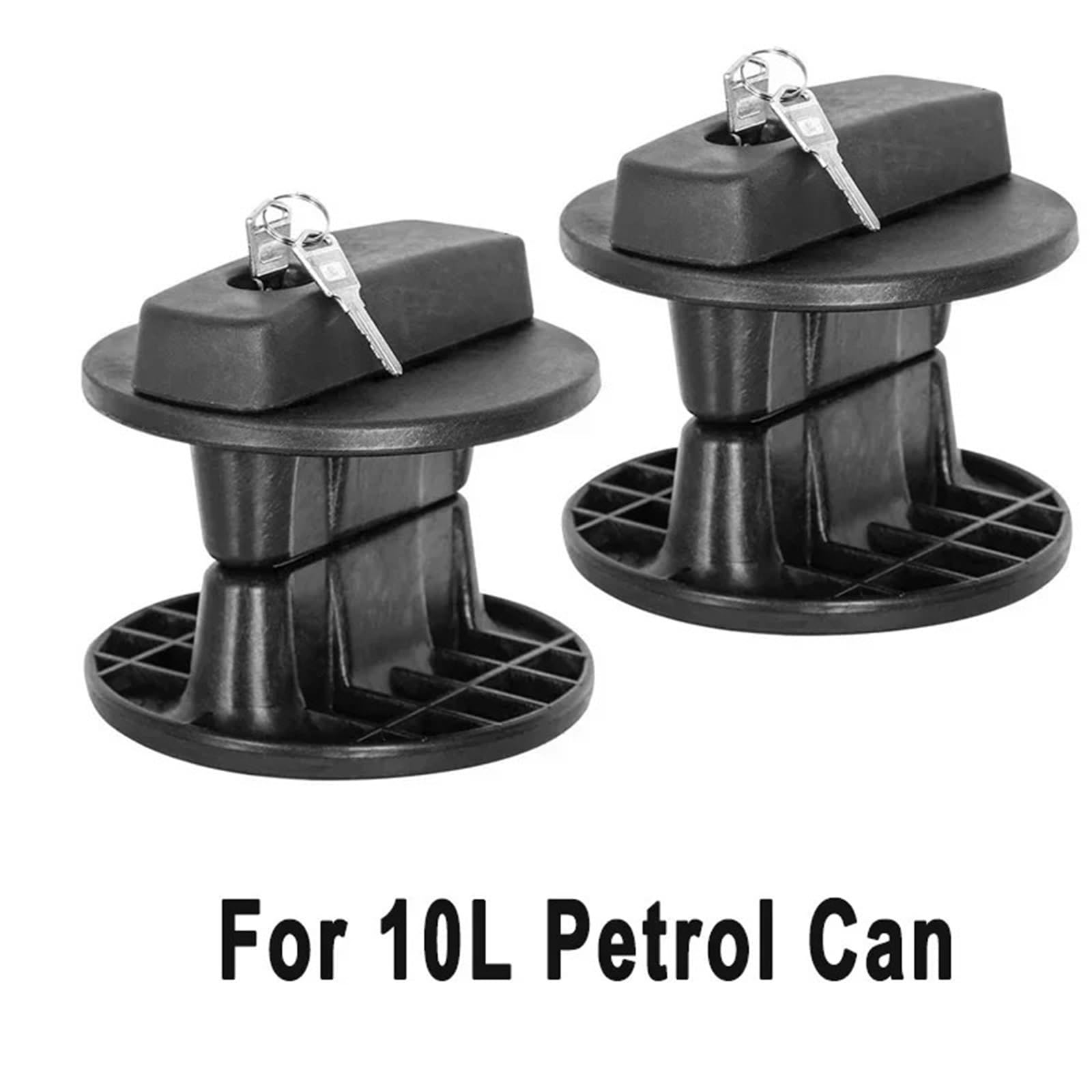 Ölwechselkanister Benzinkanister-Verriegelungshalterung für 10 20 30L Jerry Kraftstoffkanister Gastank Ölbehälter mit Schlüssel Reservekanister(2PCS for 10L)