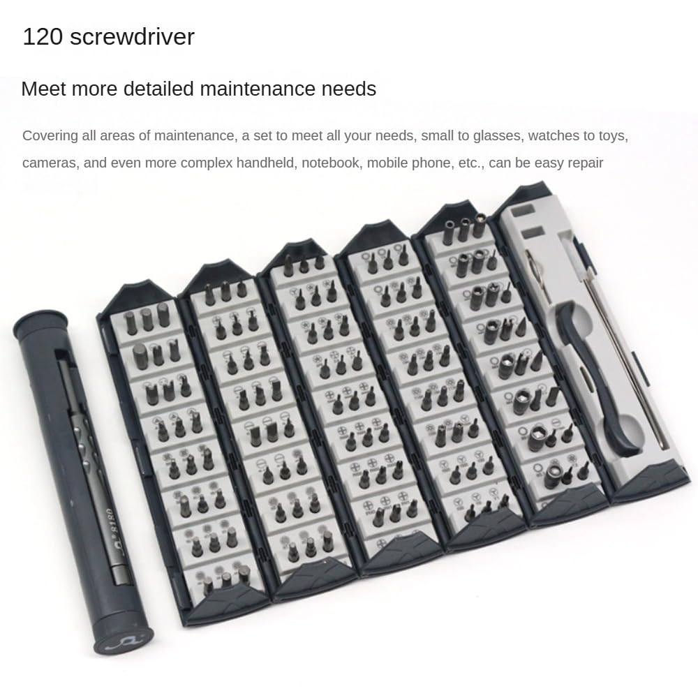 Set di cacciaviti di precisione, piccolo set di cacciaviti 128 in 1, kit di riparazione magnetico per cellulare, laptop, PC, tablet, PS4, Xbox, Nintendo, console di gioco
