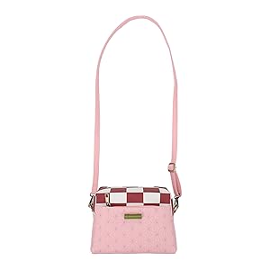 Demon Slayer Nezuko Metal Badge Women's Pink Crossbody
