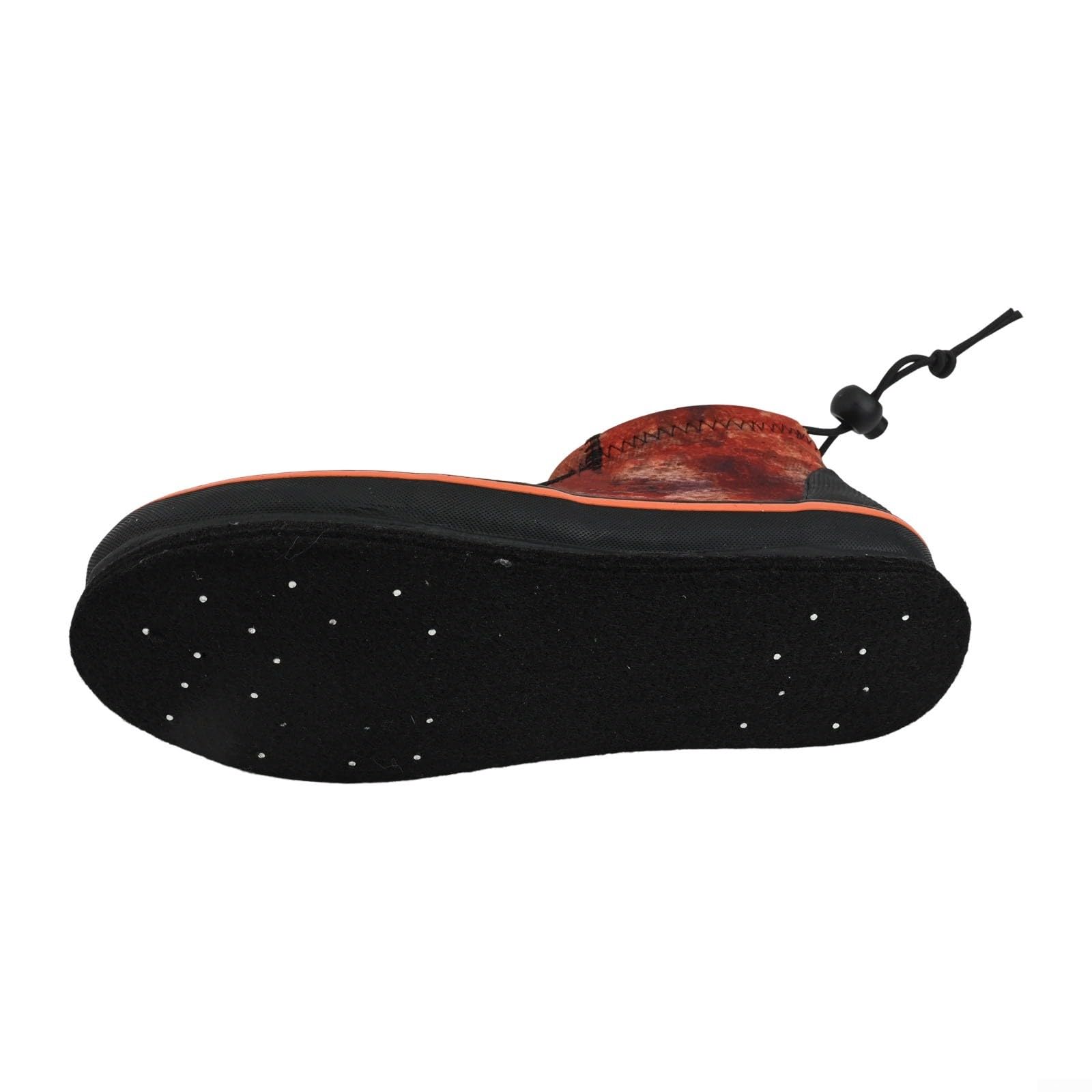 Botas de pesca para hombres y mujeres, vadeo de roca, playa, camping, senderismo, suela de fieltro de neopreno de 3 mm, puntas de acero antideslizantes para naranja
