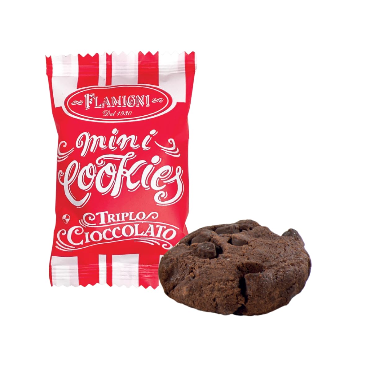 Cookies Flamigni Biscotti Triplo Cioccolato Incartati Singolarmente 1000 g