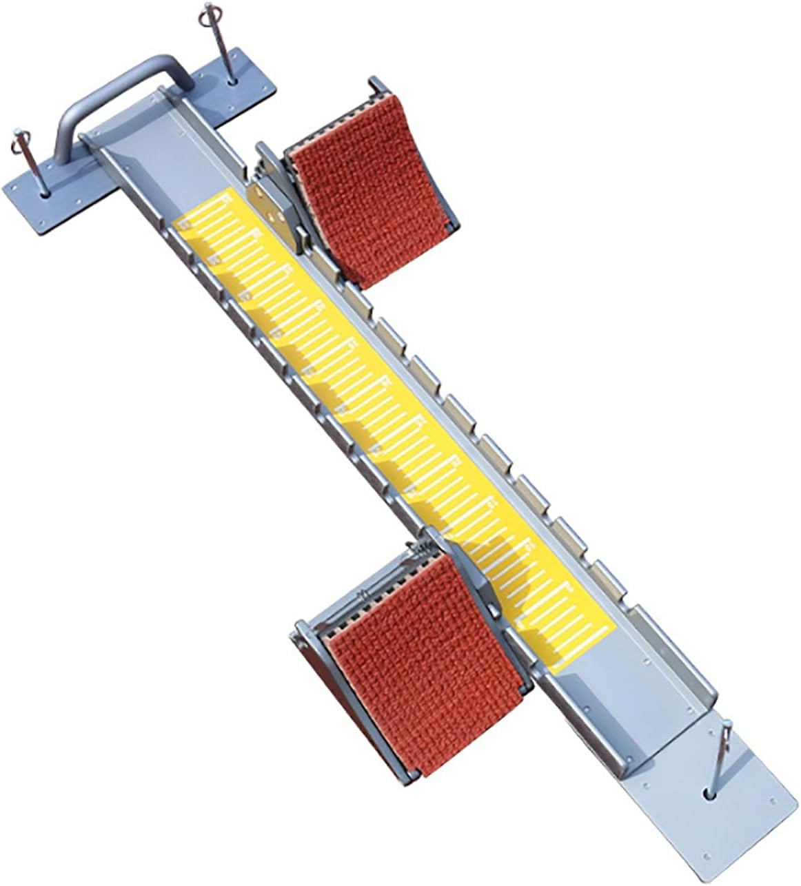 Track and Field Running Block, Profession Aluminum Alloy Starting Bloc Track Blocks with Freely Adjustable Height for Plastic Runway College Competition Sprinting, Track