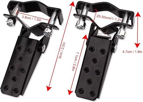 Miniatura 7 de Reposapiés de motocicleta, reposapiés plegable, pedal de acero universal para motocicleta retro, ATV Scooter