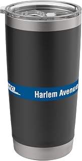 Harlem Avenue (BNSF) Metra Sign Stainless Steel Insulated Tumbler