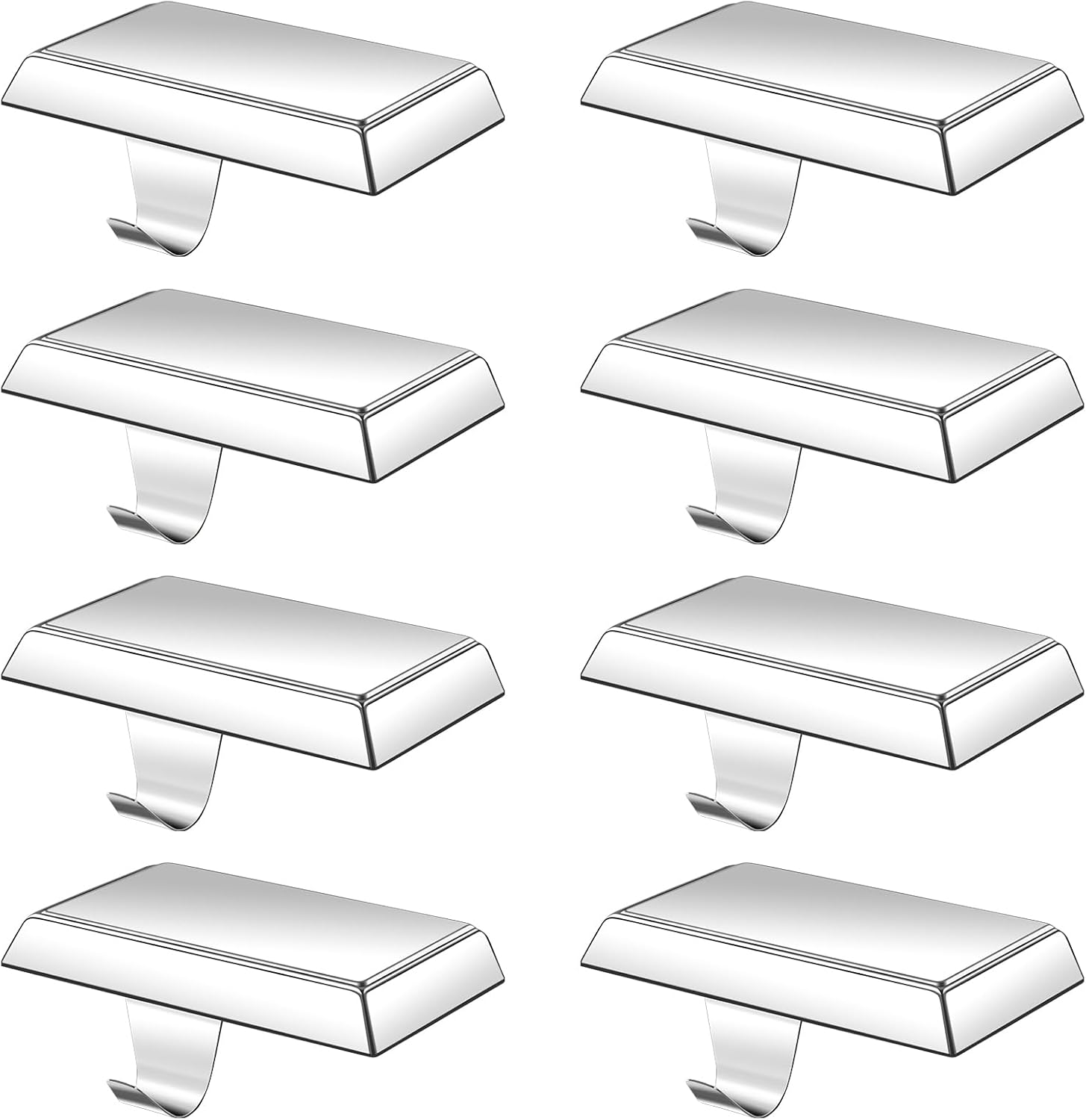 EBANKU Christmas Stocking Holder, 8 Packs Mantel Stocking