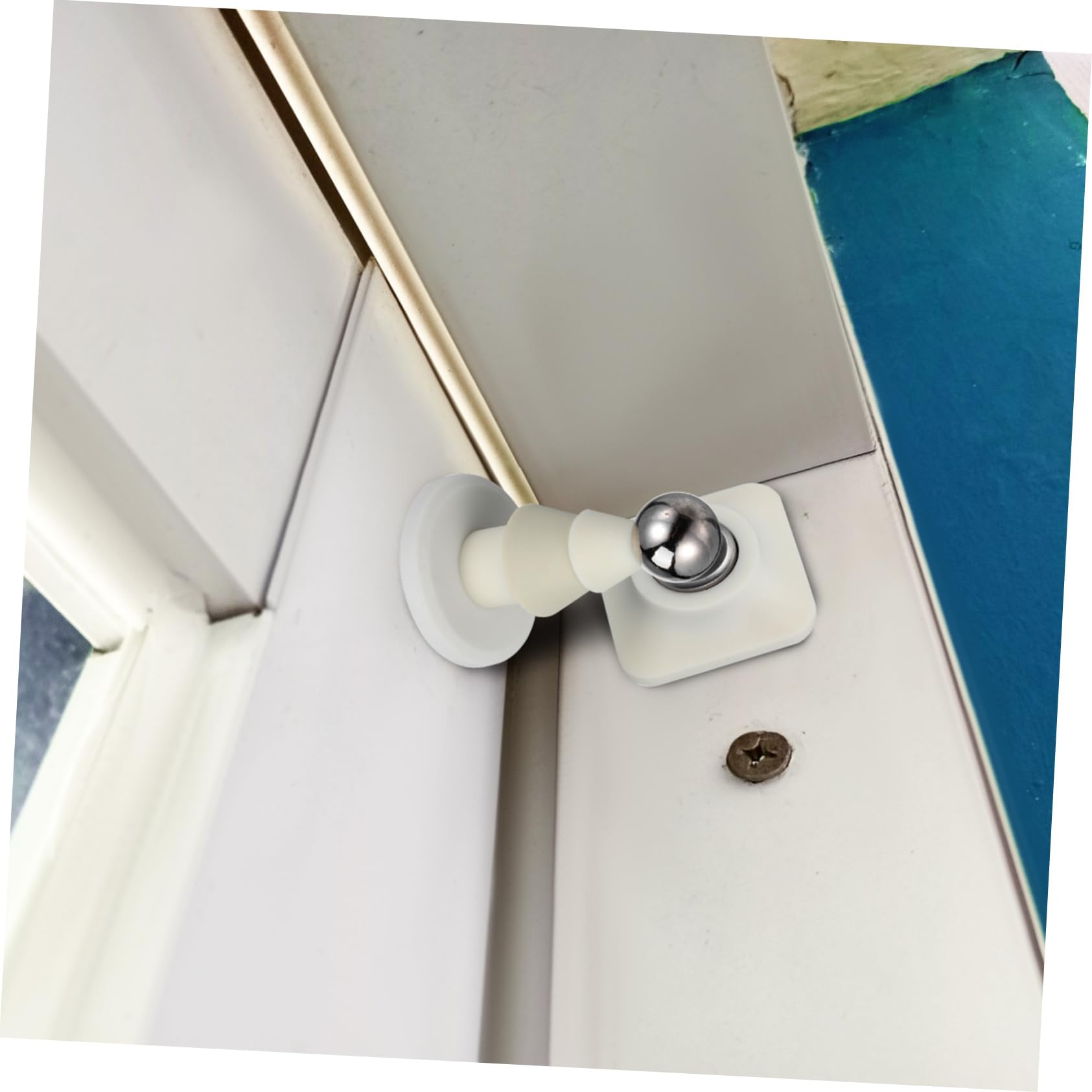 VILLCASE Tope De Puerta Atrapar Tapón Adhesivo Puerta Magnético Adentro Detener Tapones para Protector Se Detiene Tope De Puertas De Seguridad Metal