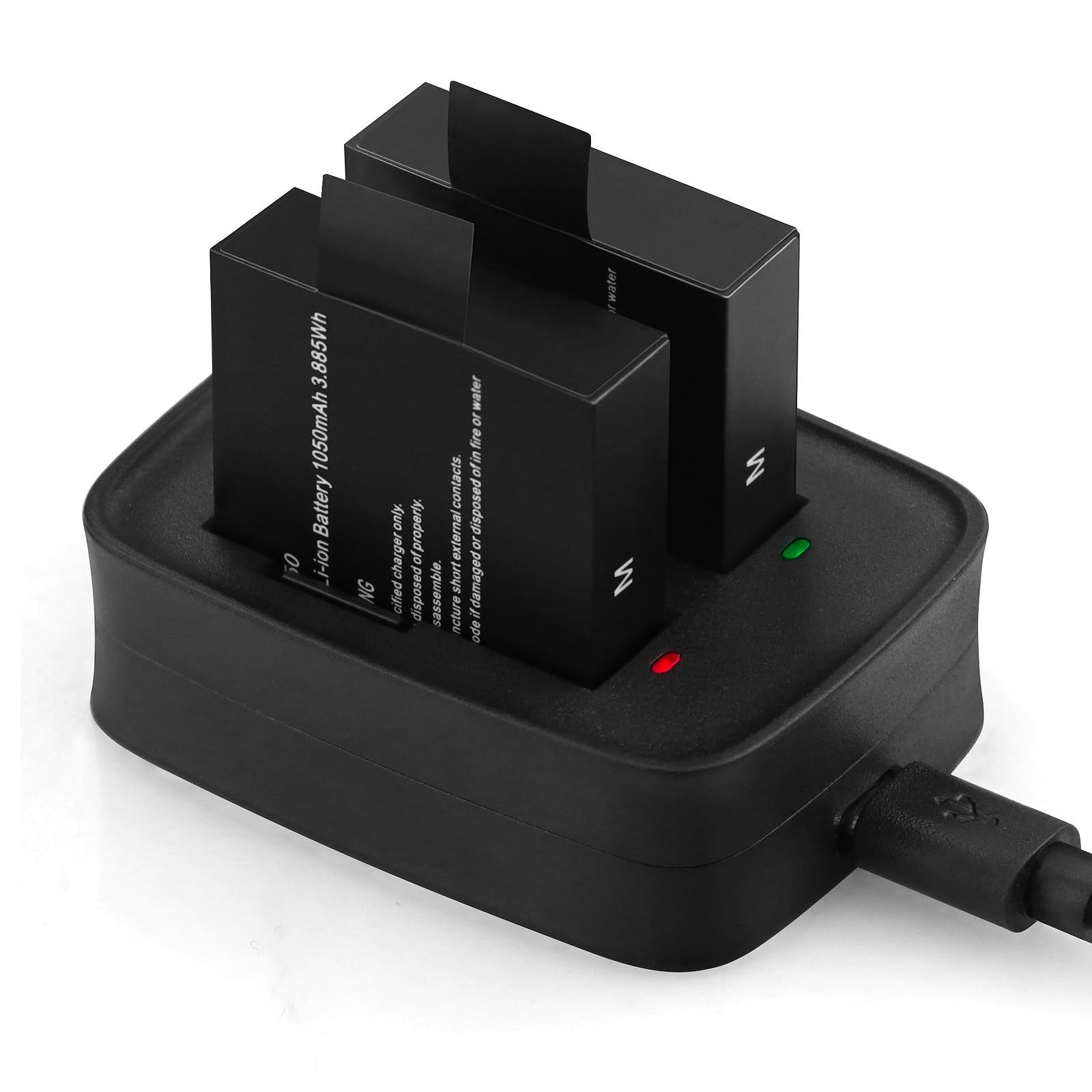 S1050 Batterie (lot De 3) Avec Chargeur Pour AKASO V50 Elite