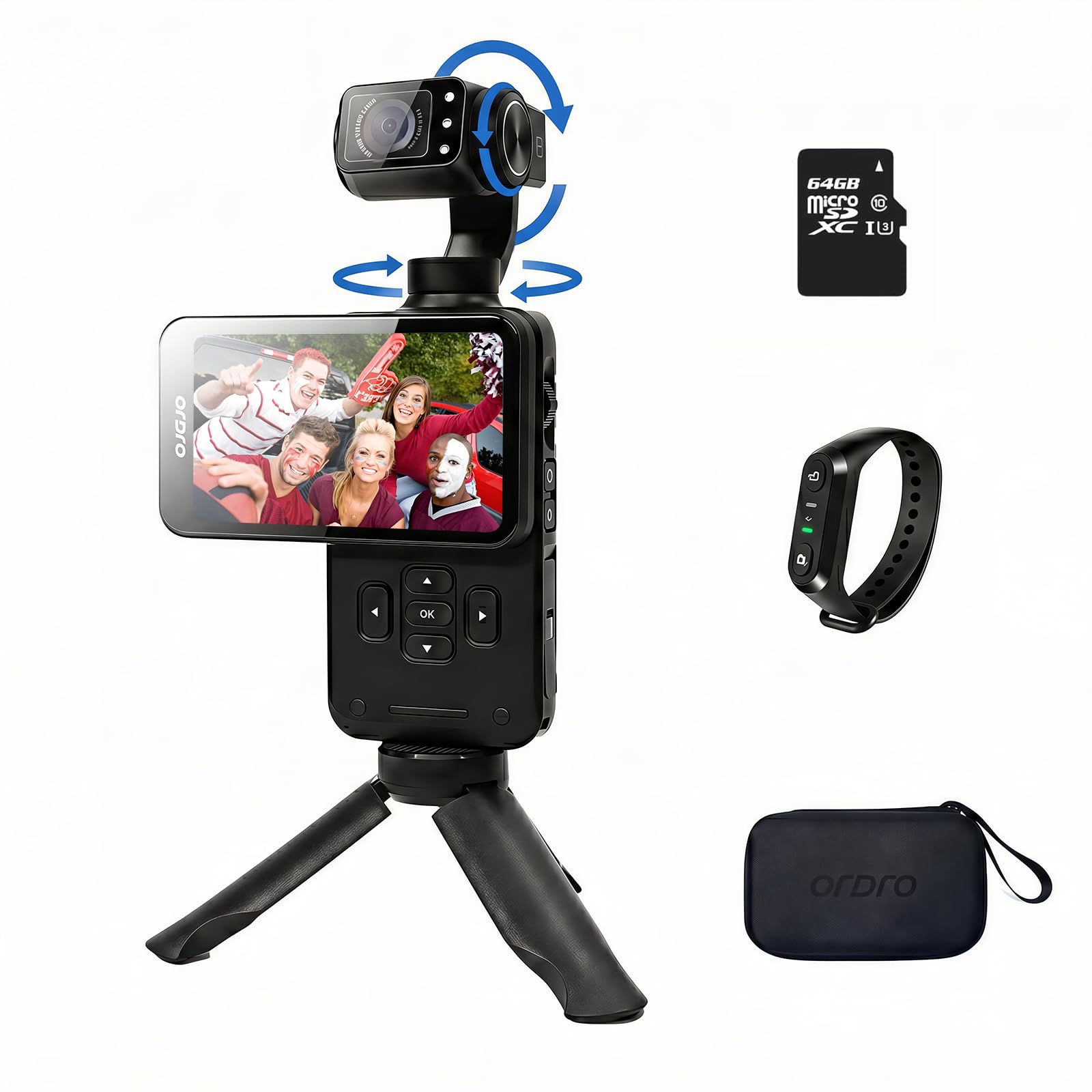 Amazon.com : ORDRO M5 Handheld Camera 3-Axis Stabilisation, 5K