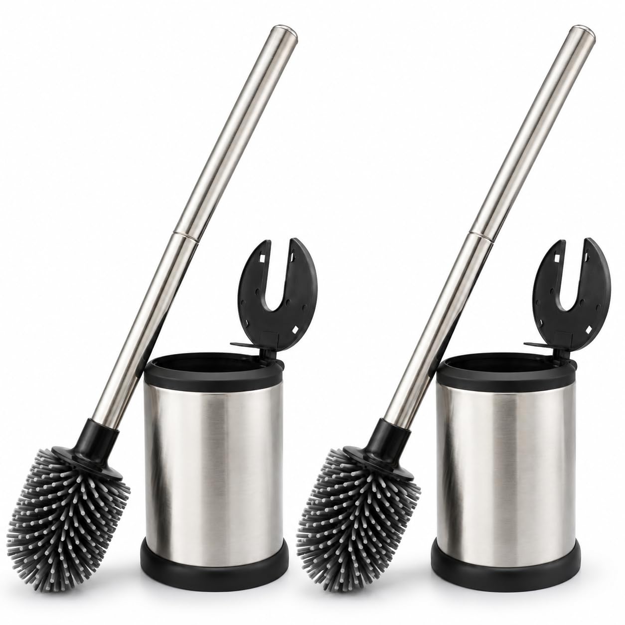 Toilet Brush & Holder | Modern Loo Brush Set for Stylish Bathrooms