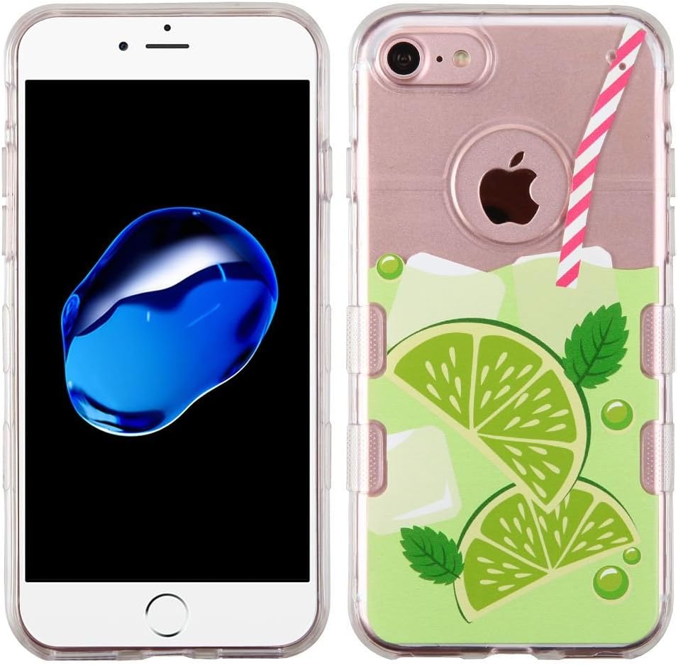 Asmyna Cell Phone Case for Apple iPhone 7 - Mint Limeade-Summer Soda Collection