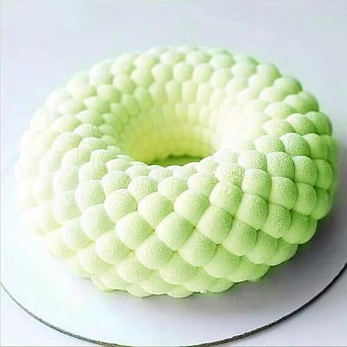 Miniatura 8 de Molde redondo de silicona, molde antiadherente para hacer golosinas de chocolate, pan, mousse, gelatina, 7.6 x 7.6 pulgadas