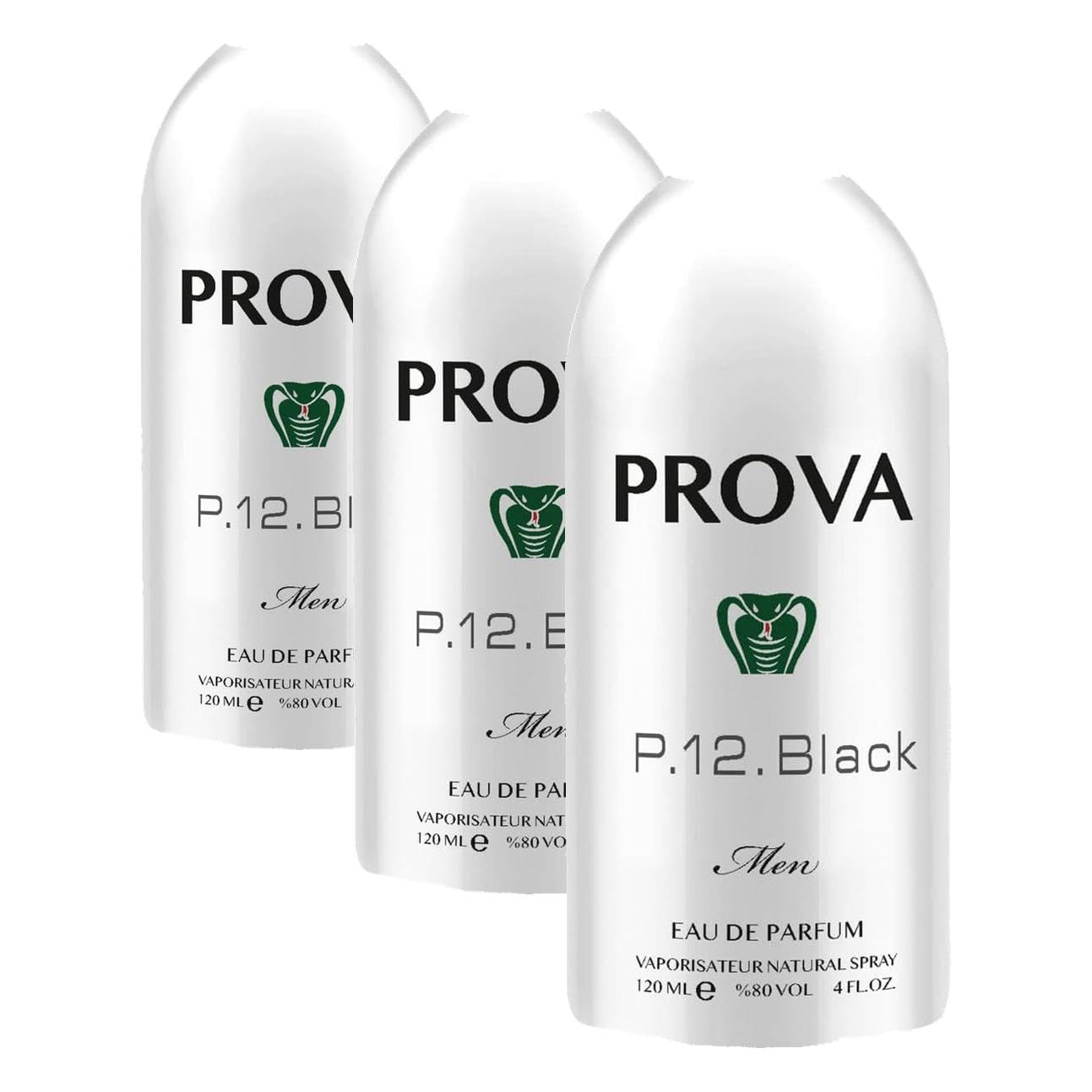 Prova p.12. Black Meyveli-Marin Erkek Parfum 120 ml (3 paketi)