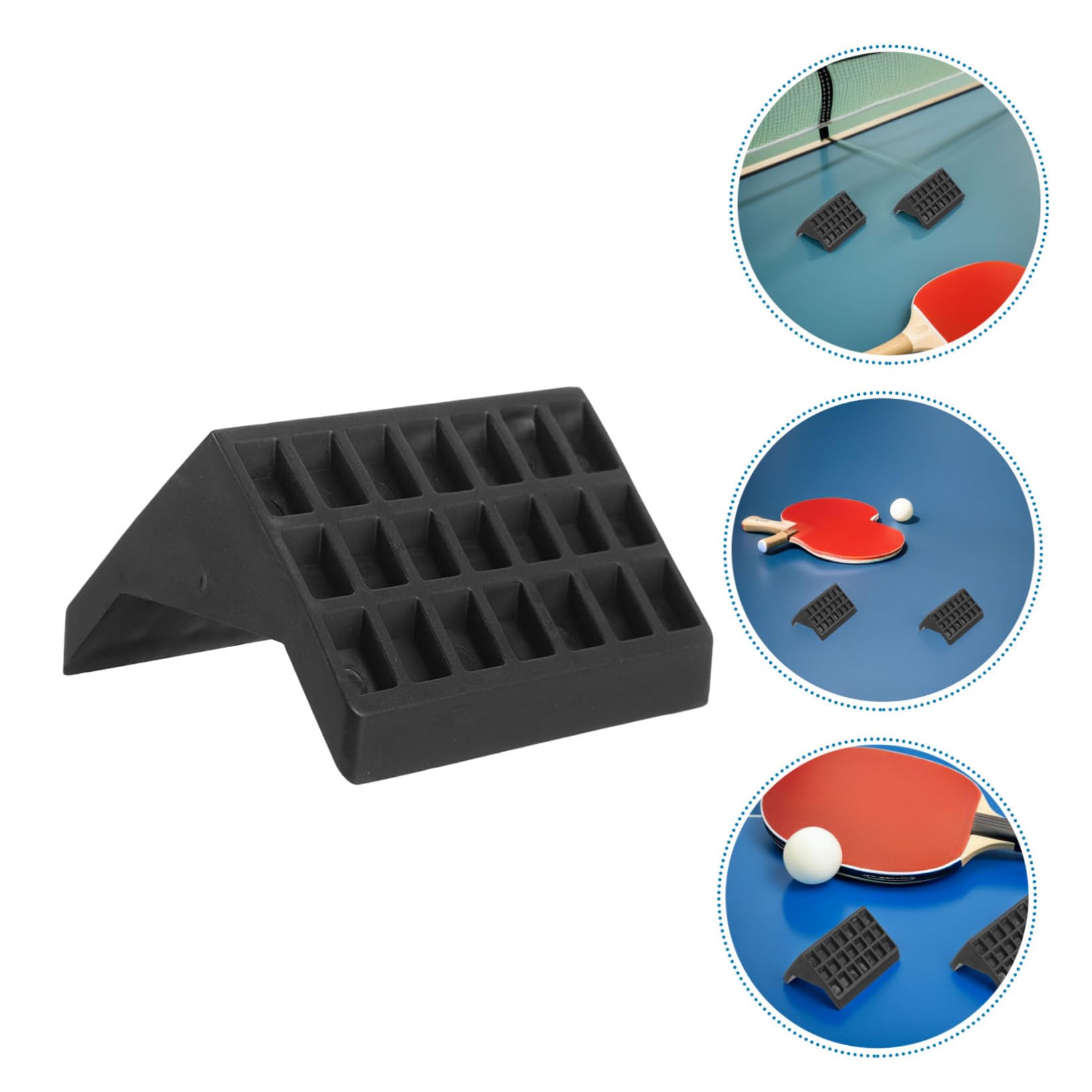 TOYANDONA 12 Stück Teiliges Tischtennis-Tisch Eckenschutz Schwarz Stoßfeste Kunststoff-Ecken für Starke Indoor-tische Kindersicherer Kantenschutz mit Elastischem Aufprallschutz für