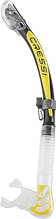 Cressi Snorkel seco plegable para adultos para buceo, esnórquel | Alpha Ultra Dry Hecho en Italia