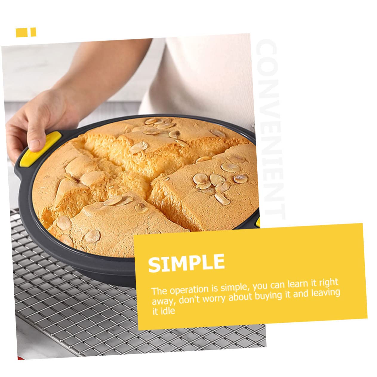SOLUSTRE Molde De Para Hornear Pasteles Resistente Altas Para Bizcochos y Pan Diseño Antiadherente Para Repostería Casa