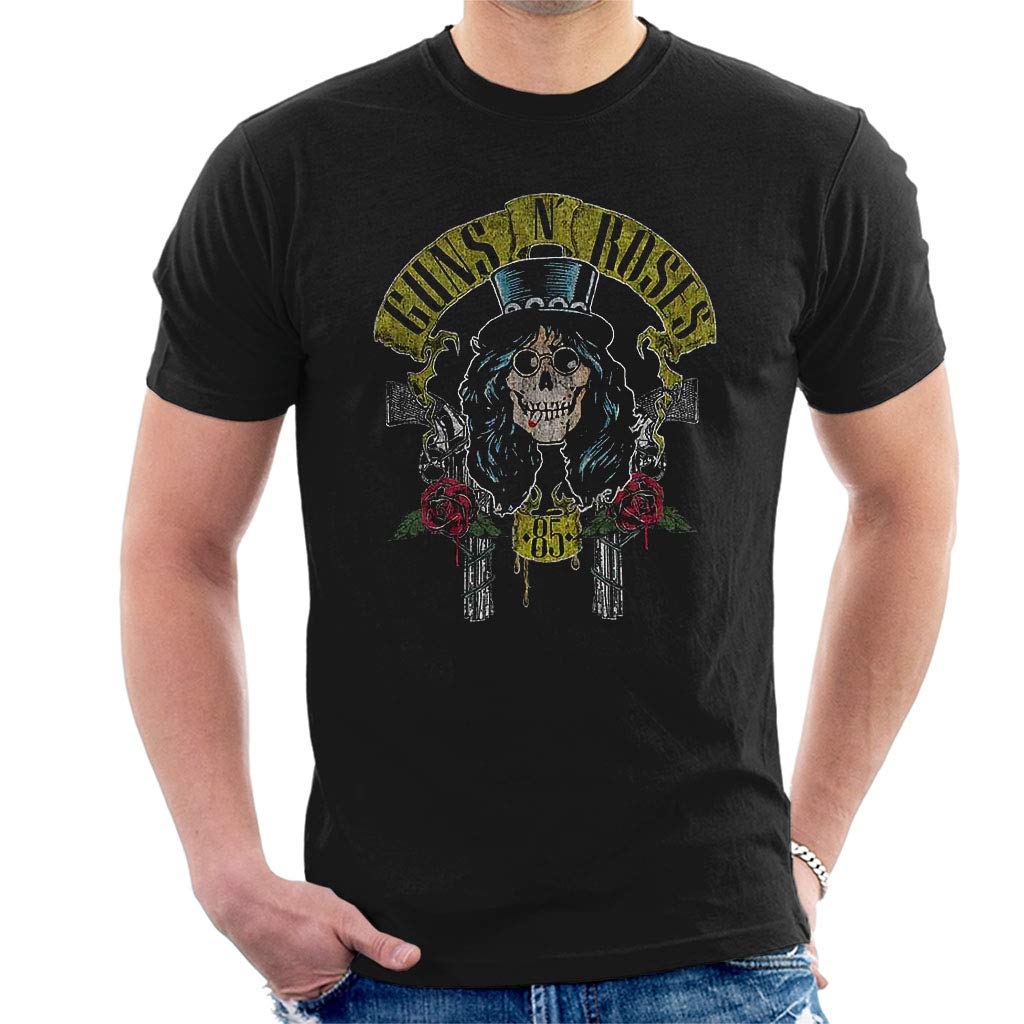 Guns N' Roses Slash 85 Short Sleeve Mens T-Shirt Black Large