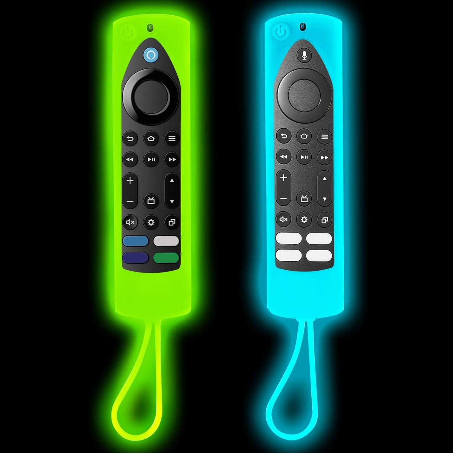 Photo 1 of [2-Pack] Climberer Cover Fire TV Stick 4K Max (2nd Gen) for Insignia/Pioneer/2-Series/4-Series/Omni Fire TV Remote- Luminous Silicone with Lanyard