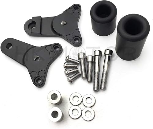 Miniatura 4 de HONGK - Protector de choque deslizante de marco negro sin cortes compatible con Gsxr 600/750 2011-2020 [B01BW4RHJO]