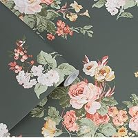 Amazon | 壁紙 ローラアシュレイ クロス 花柄 輸入壁紙 52cm×10m