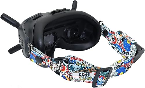 Correa de cabeza ajustable para gafas DJI FPV V2, diadema personalizada para gafas DJI FPV y gafas Fatshark; accesorios de repuesto para correa de