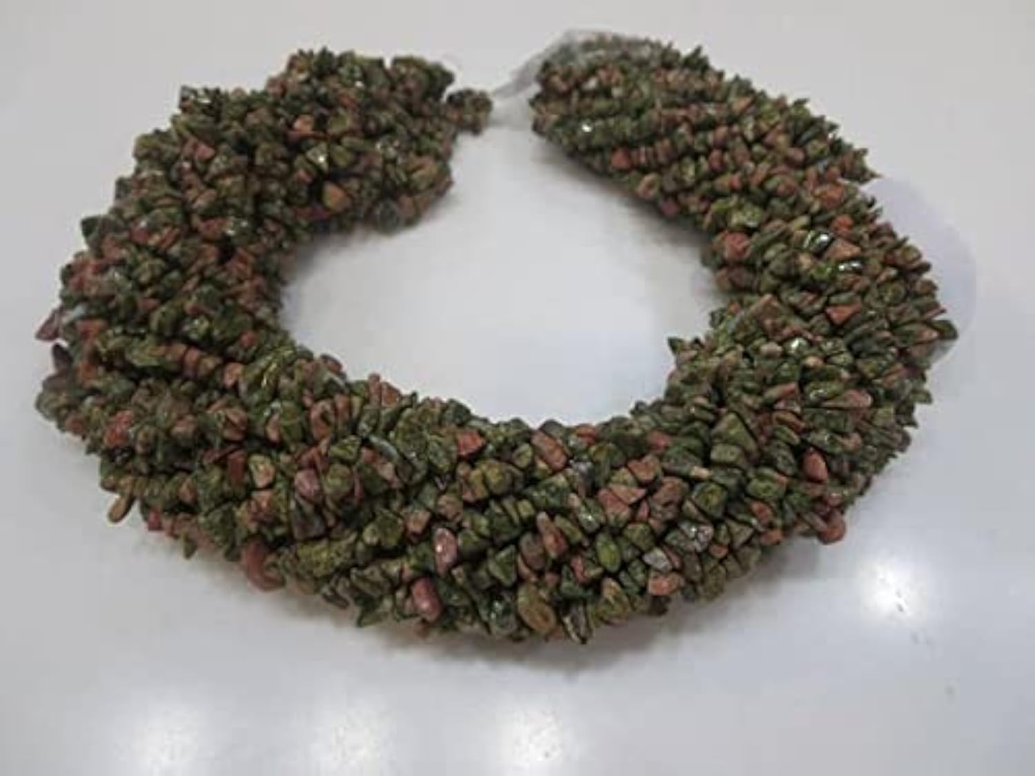 Perles en Unakite naturelle de qualité supérieure pour colliers et bracelets